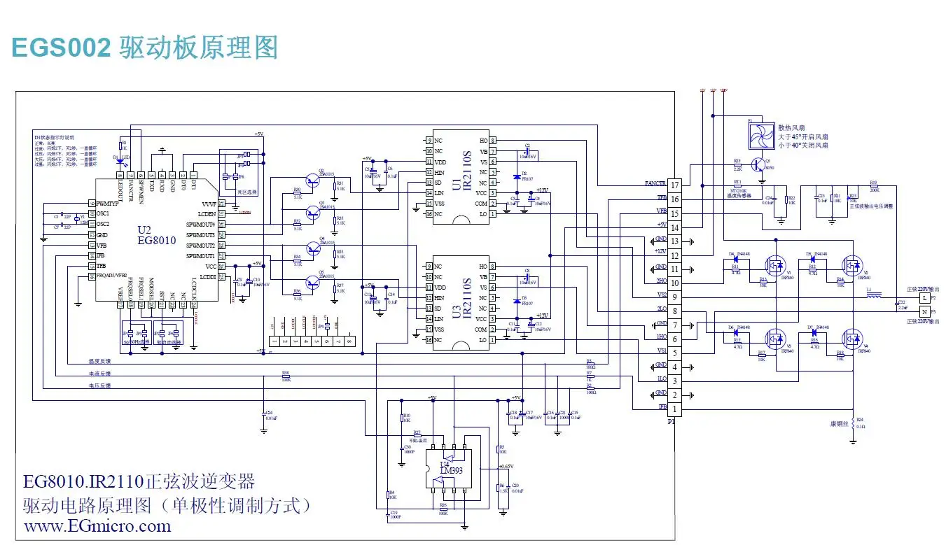 Pure Sine Wave Inverter Drive Plate EGS002