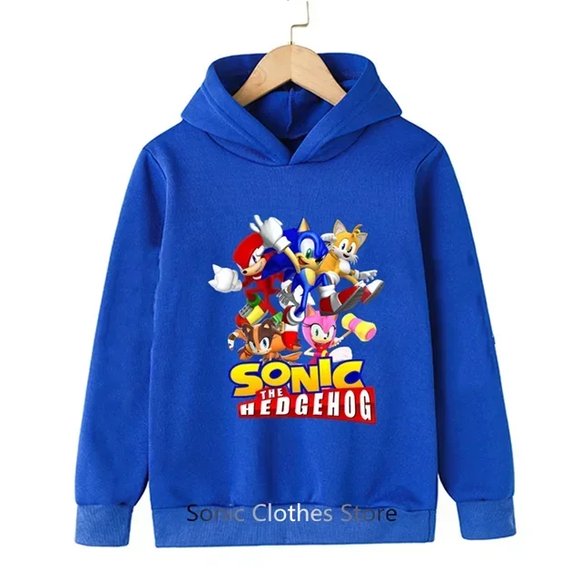 

Sonic Hoodie New Arrival Baby Girls Sweatshirts Spring Autumn Children Hoodies Long Sleeves Sweater Kids Clothes