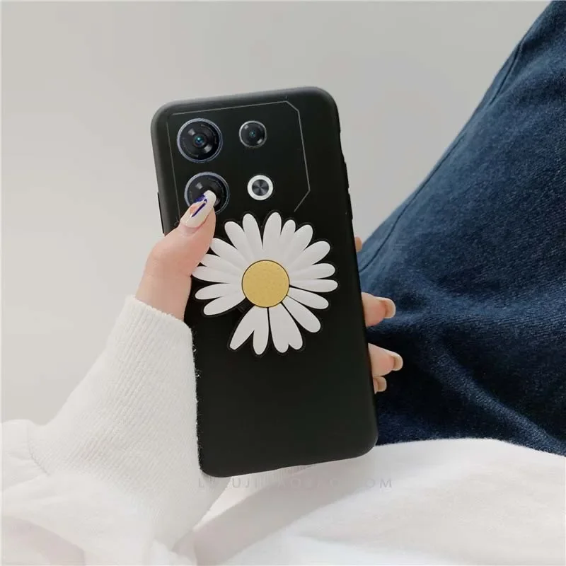 Skinlee-funda de lujo para Infinix GT20 Pro 5G, anillo de crisantemo, cubierta mate de silicona para Infinix GT10 Pro, carcasa trasera