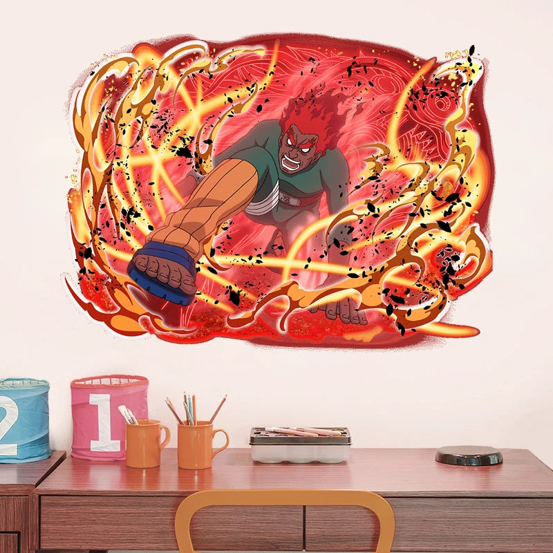 NARUTO Anime Wall Sticker Uzumaki Naruto Living Room Wall Decoration Painting Uchiha Sasuke Children\'s Room Sticker Toy Gift