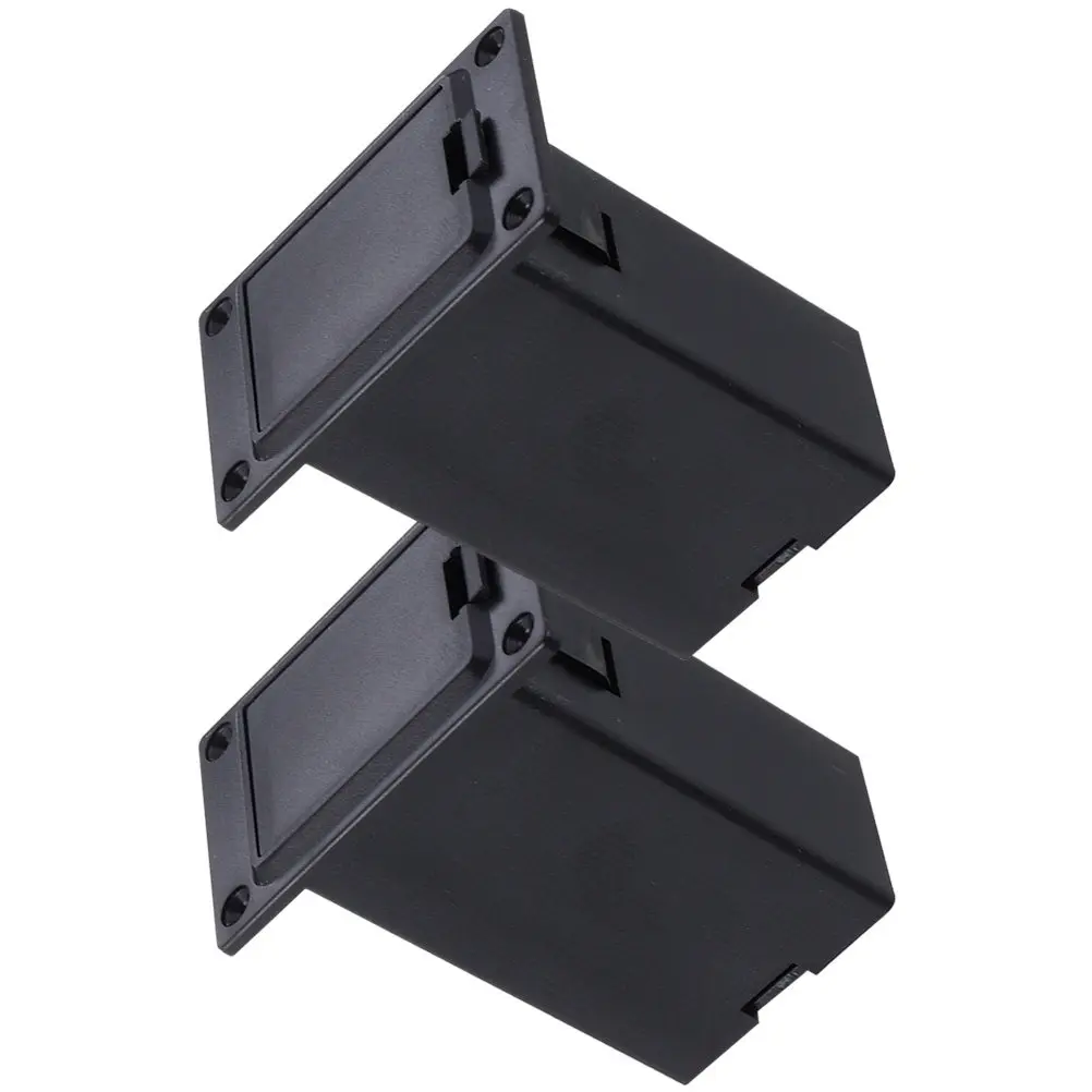 2Pcs 9V Guitar Battery Box Surface Mount Pickup Battery Container for Electric Guitars Basses Home Studio Performance Ktv Use
