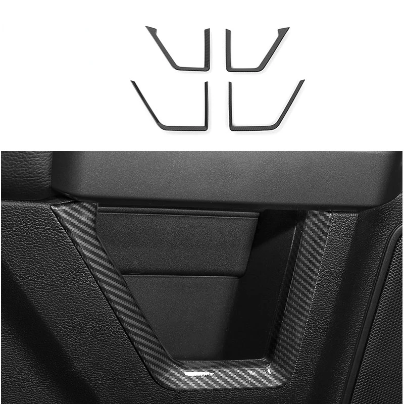 For Ford F150 RAPTOR 2017-2019 2018 XLT XL lariat Auto parts  ABS Carbon Fiber colour Lower Door Handle Cover Trim