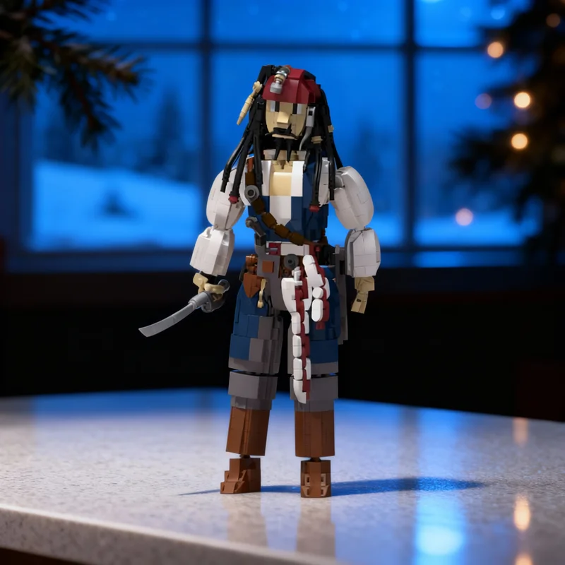 1155pcs MOC Captain Jack Sparrow Disnay Pirates Model Building Blocks Construction Toys Christmas Gift Birthday Brick Craft