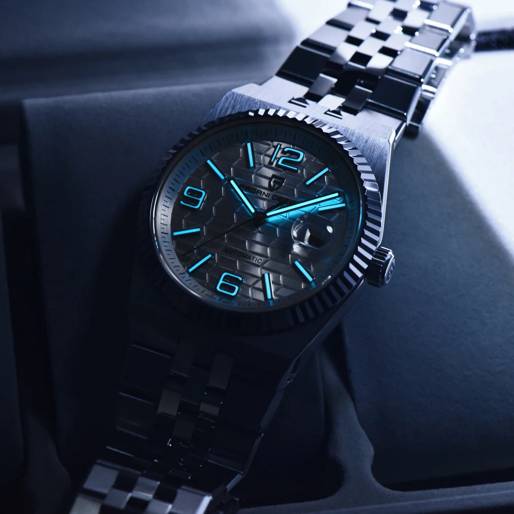 2026 جديد PAGANI ساعة بتصميم فاخرة الميكانيكية الياقوت كريستال رجل ساعة 100 متر مقاوم للماء مضيئة الفولاذ المقاوم للصدأ ساعات رجالية #4