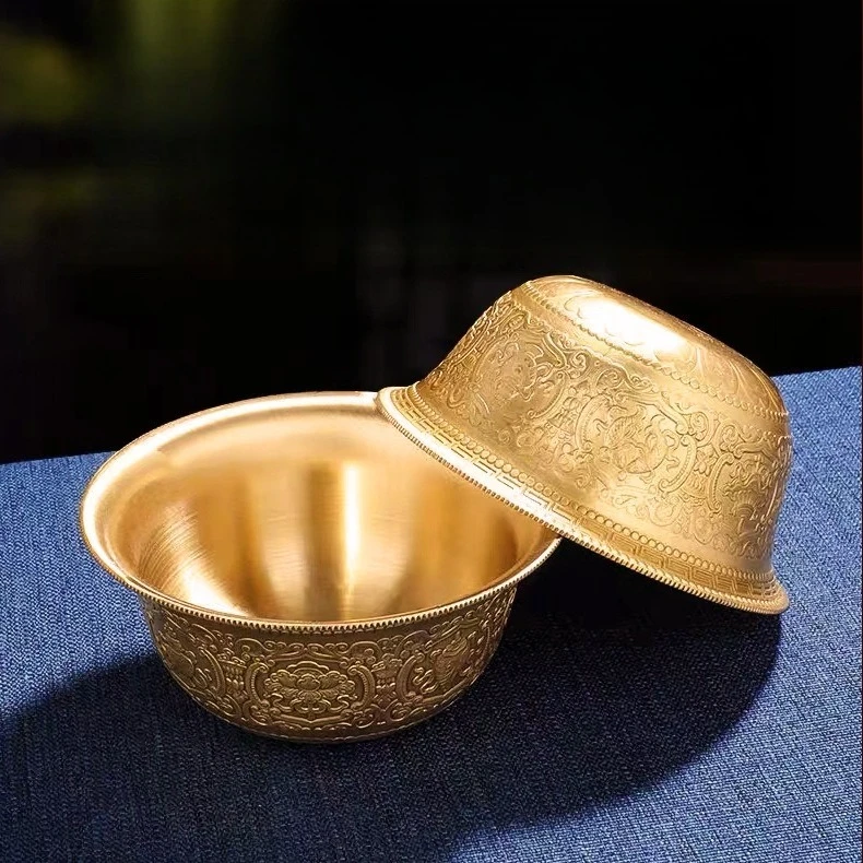 

Cz brass offering cup eight treasure offering bowl eight auspicious copper cornucopia temple utensils hall offering utensils