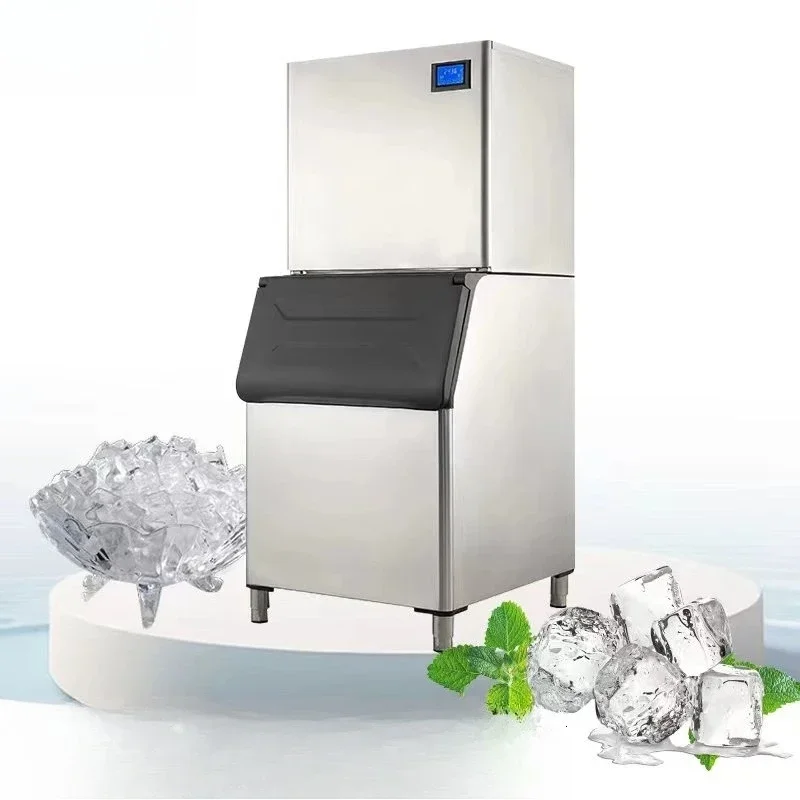 

700lbs/24h Ice Maker Freezer Electric Ice Maker Home Refrigerator With Ice Maker