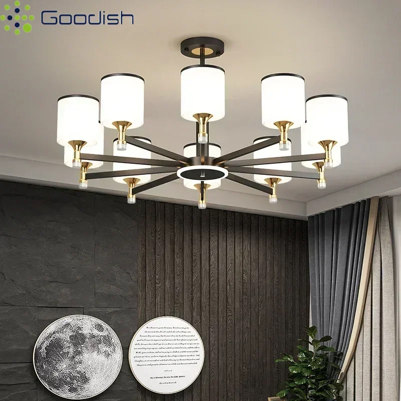 Modern Simplicity Luxury Atmosphere Warm Circle LED Pendant Lights Art Creative Lamps for Living Room Home Decoration Chandelier