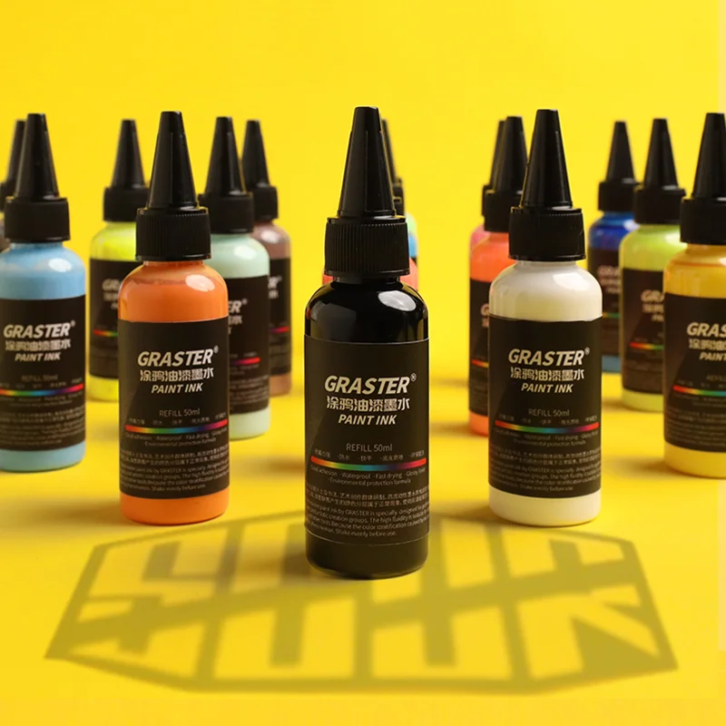 graster-ink-50ml-oilbased-supplement-paint-ink-graffiti-signature-pen-marker-special-waterproof-graffiti-ink-art-supplies