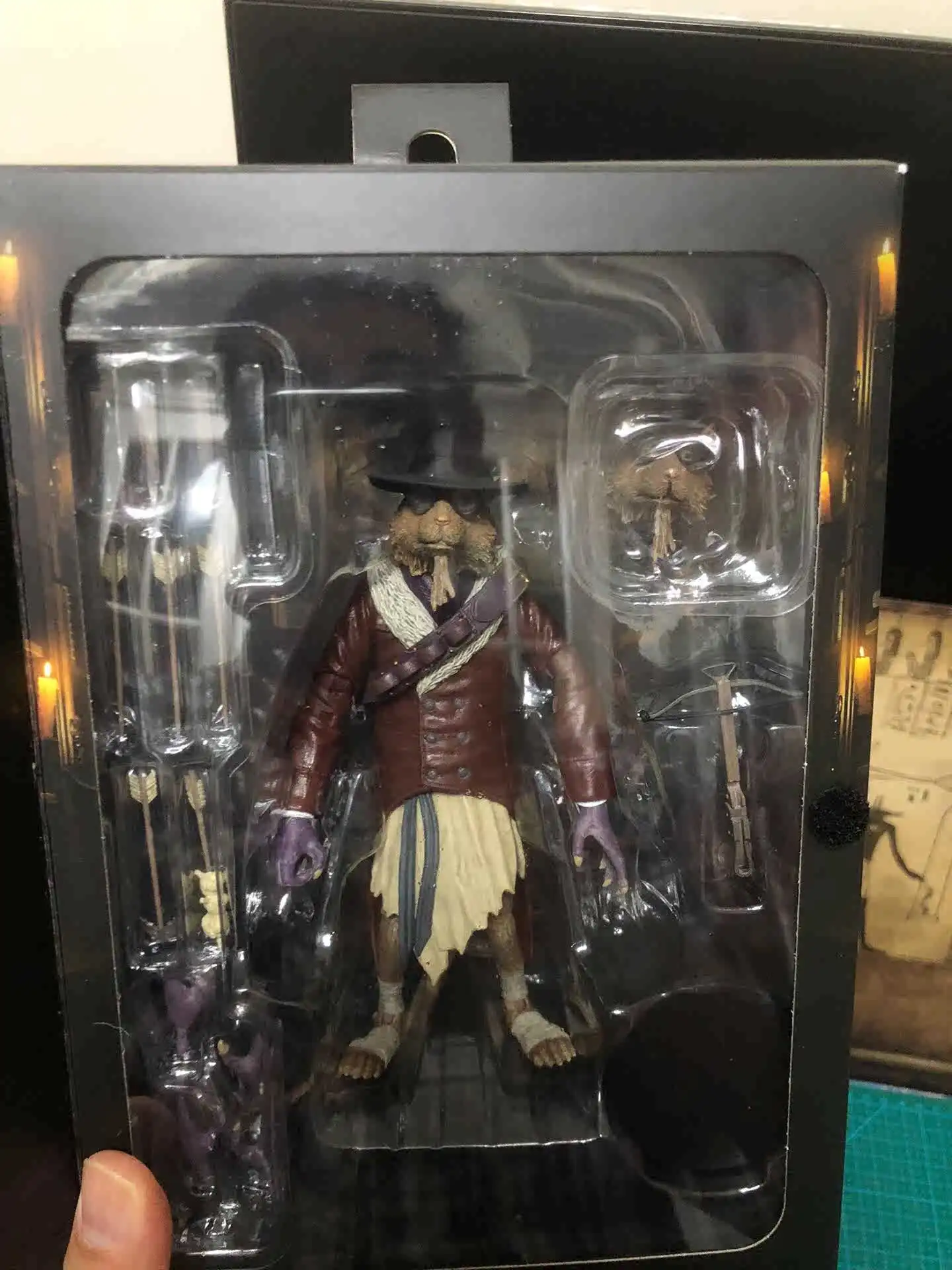 Original Neca Ultimate Splinter As Van Helsing Figure April Oneil Casey Jones Leonardo Hunchback Monterturtle Action Figure Toy