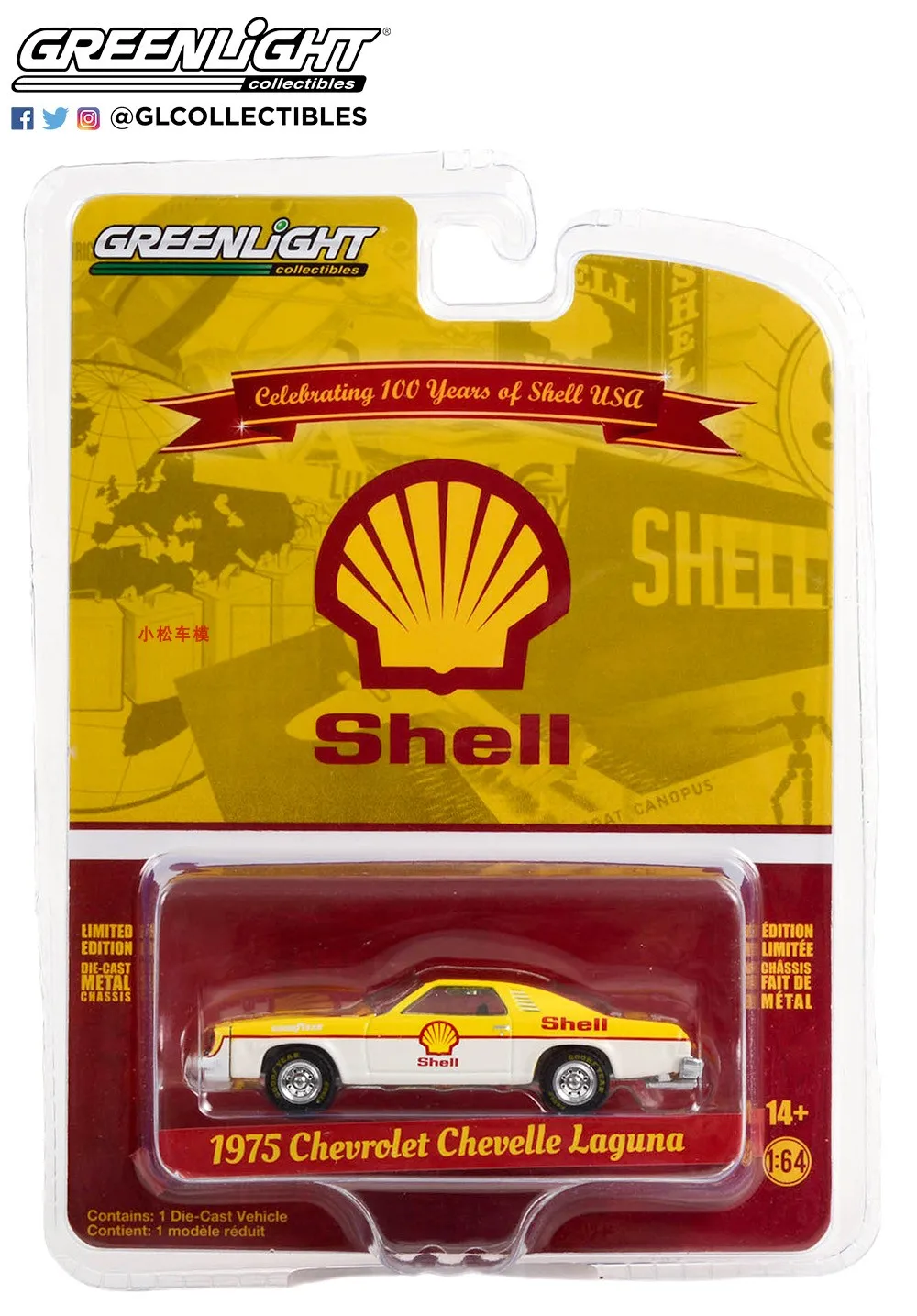 

Модель автомобиля Model1:64 1975 Chevrolet Shell Oil Shell USA 100