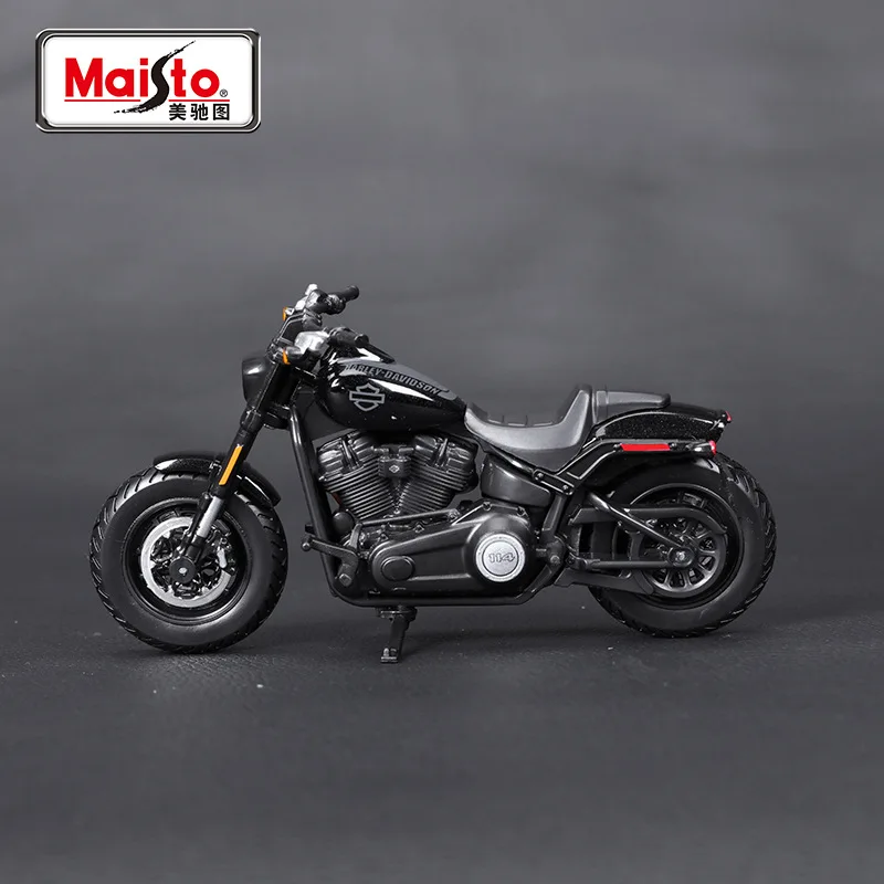 Maisto 1:18 2022fat Bob114 Racing Harley Davidson Series Motorcycle Collectible Motor Model Collection Model Toy For Child Gfits