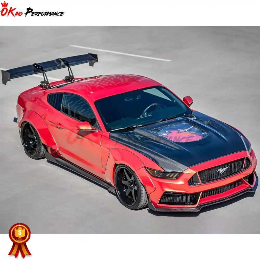 Partial Carbon Fiber Wide Body Kit For Ford Mustang BodyKit