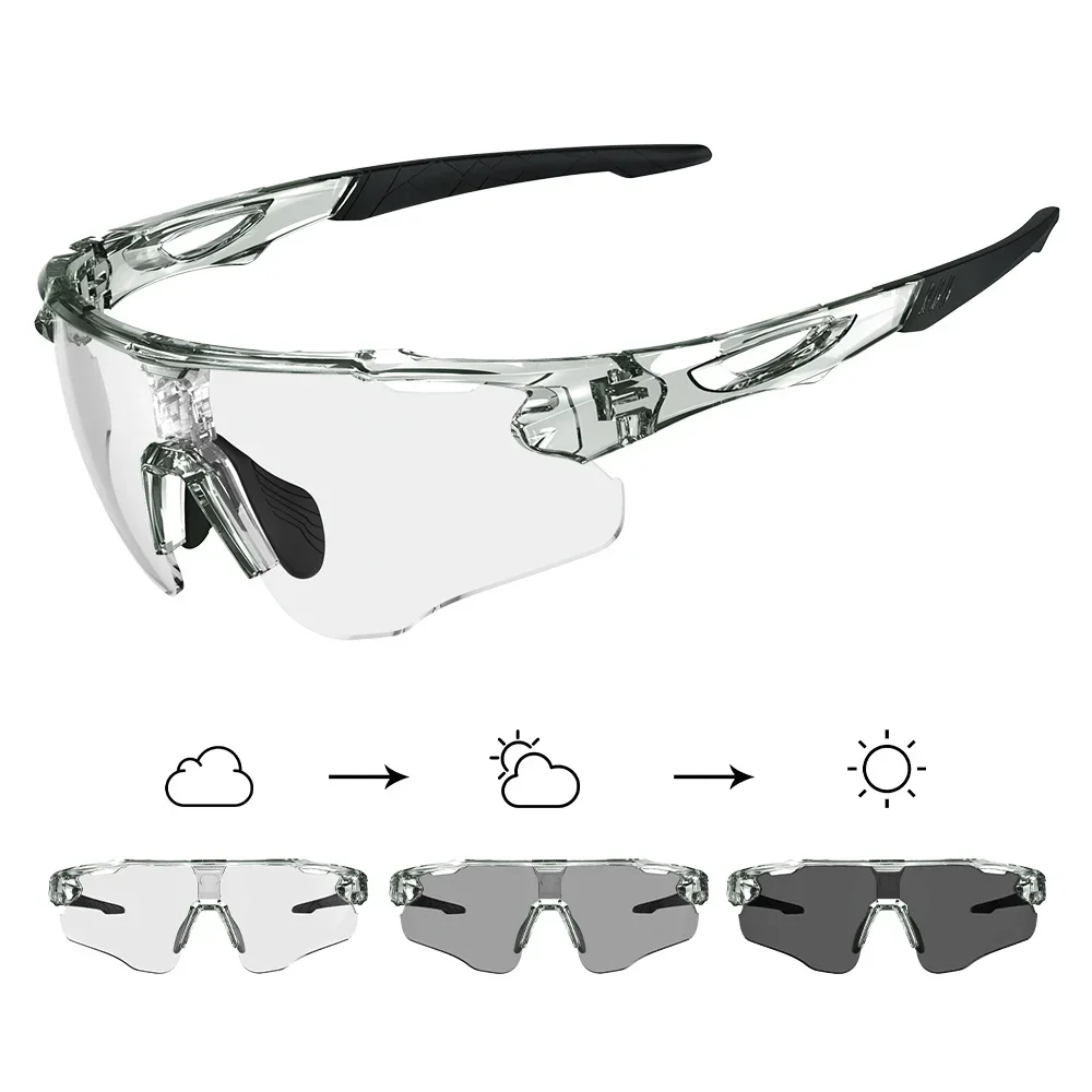 

MTB Cycling Glasses Photochromic Sunglasses Men Women Mountain Bike Eyewear Sports Running Safety Goggles Bicycle Accessories