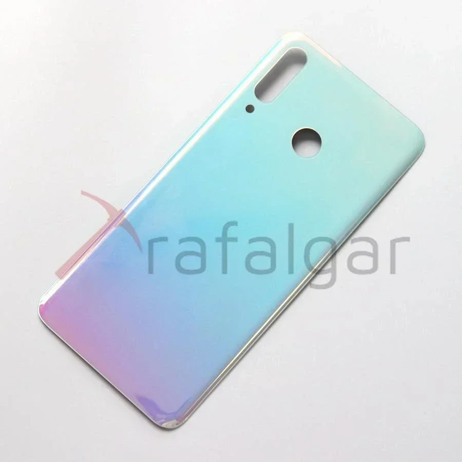 Tapa trasera de batería para Huawei P30 Lite carcasa trasera de vidrio con lente de cámara para Huawei Nova 4e tapa trasera + adhesivo 5