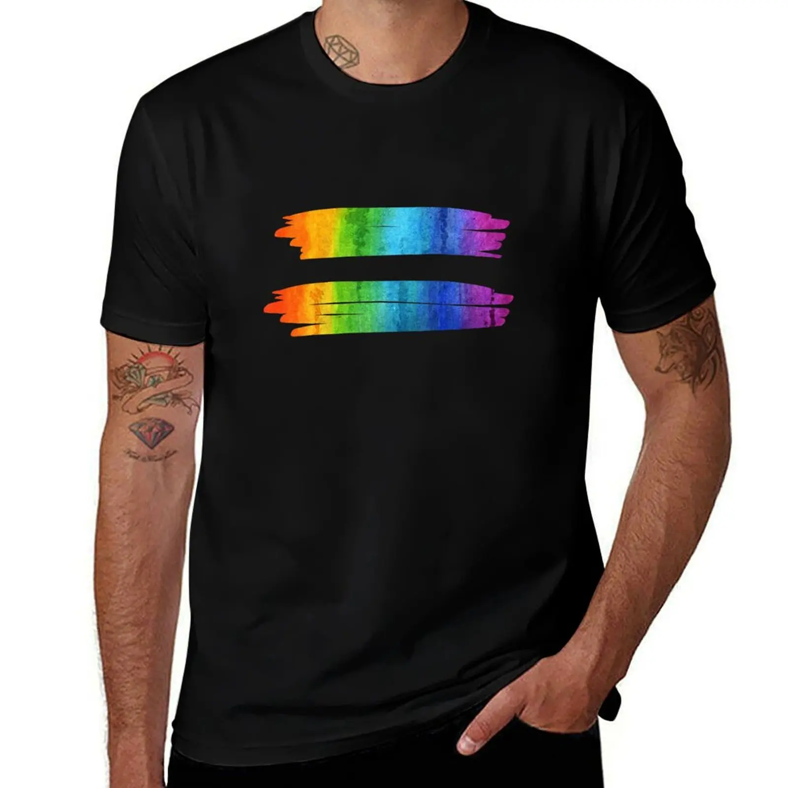 

LGBT Equality Pride Flag Awareness T-Shirt anime cotton graphic tees Luxury man mens t shirts top quality