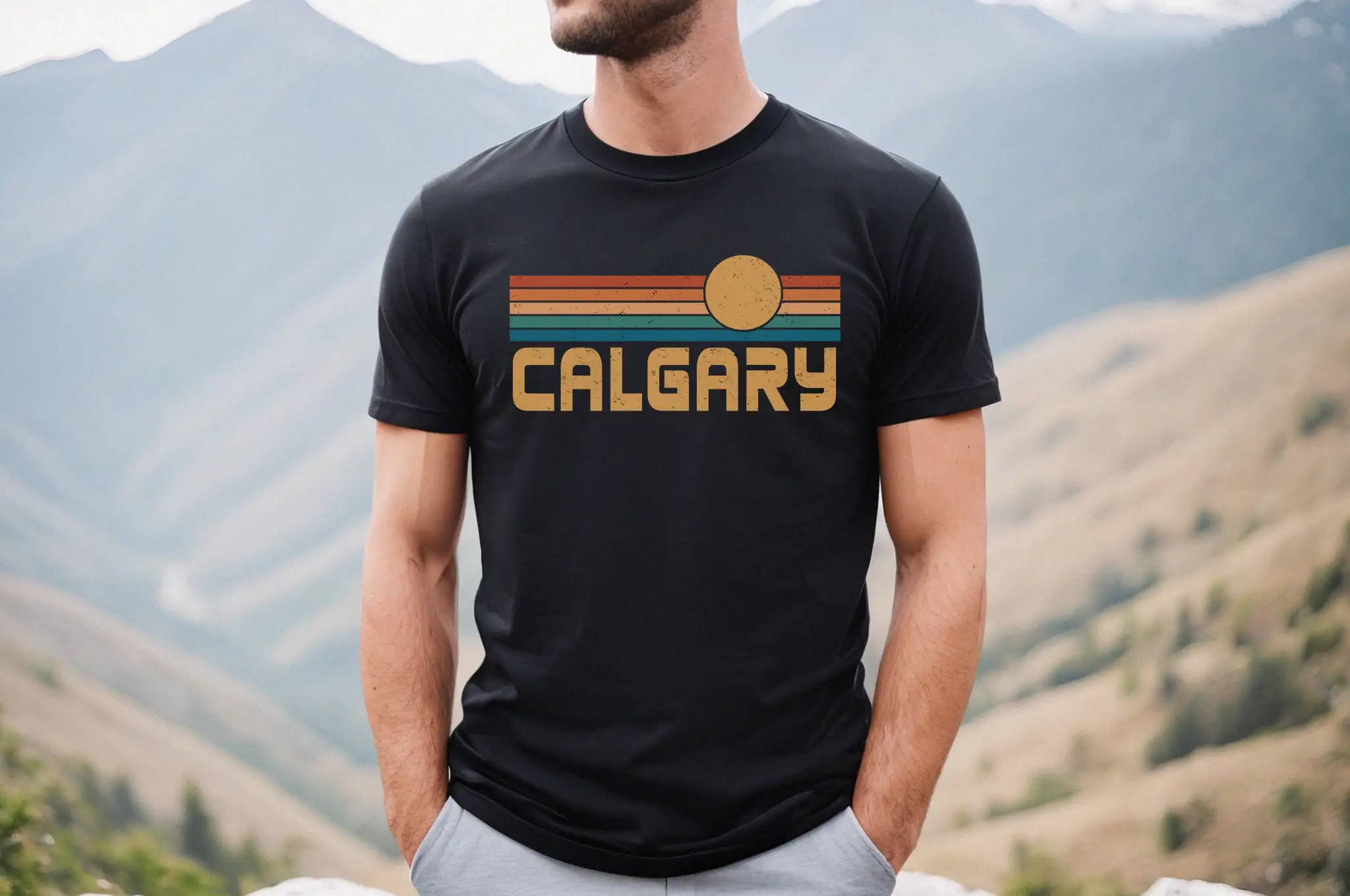 Calgary T Shirt Canada Alberta Canadian Pride Souvenir Group Vacation Hometown