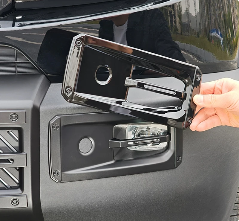Front and Rear Fog Light Frames Decorative Strips for Jetour Shanhai T1 2024 2025 Modified Car Fog Light Protection Cover