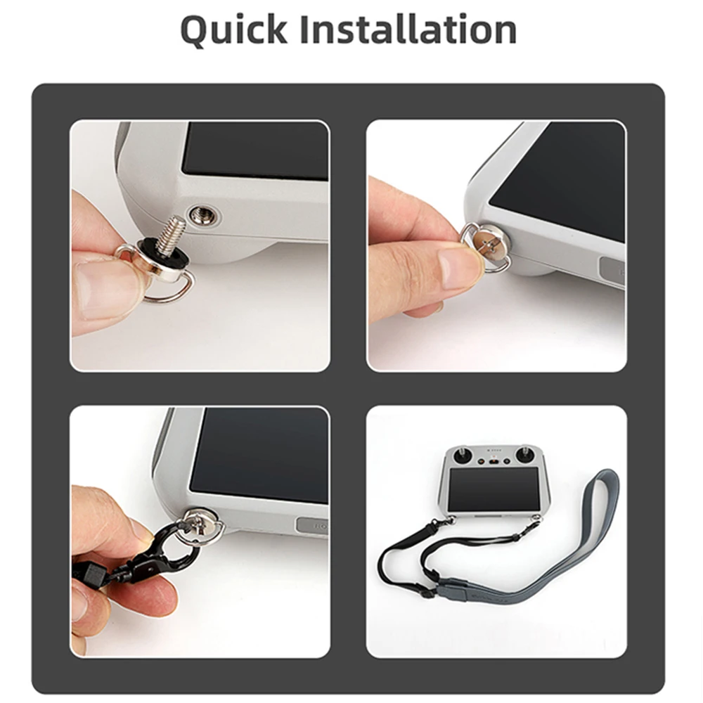 Cordão de controle remoto universal com tela, corda de fivela, acessórios para DJI Mini 3 Pro, RC 2, RC PRO