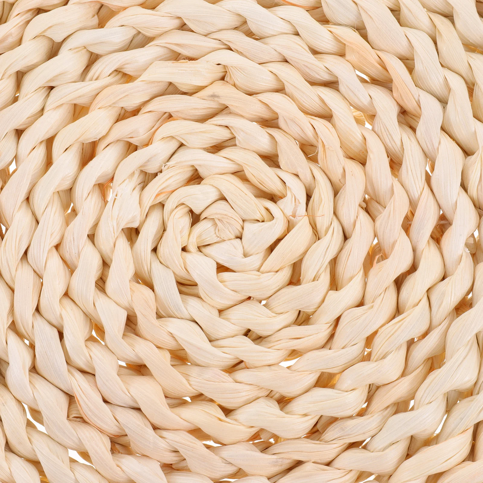 قشر الذرة تحديد الموقع جولة المنسوجة مقاومة للحرارة أدوات المائدة وسادة مضفر معزول كوستر لطاولة الطعام ديكور المطبخ استخدام