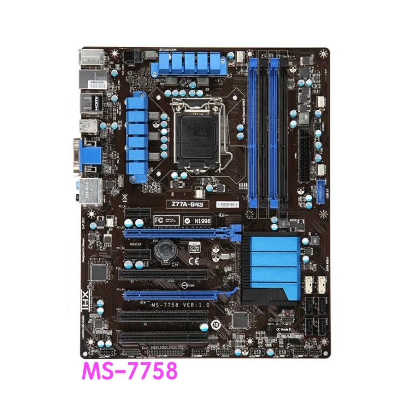 

Suitable For MSI Z77A-G43 Desktop Motherboard MS-7758 Z77A G45 LGA 1155 DDR3 Mainboard 100% Tested OK Fully Work