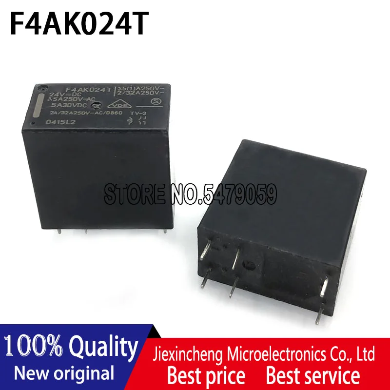 10PCS F4AK024T F4AK024 F.T-F4AK024T 5A 24VDC DIP6 5A/250VAC Relay 100%New origina