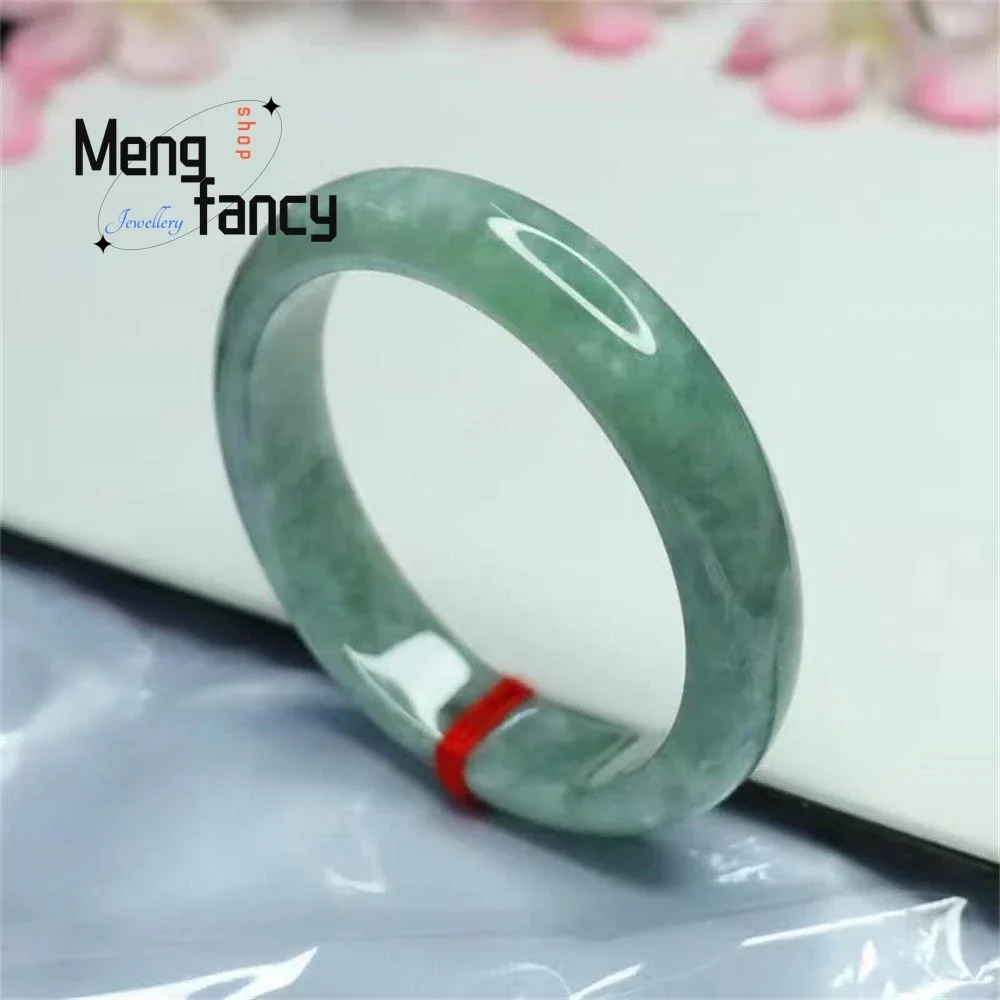 

Natural Myanmar Old Pit Species Jadeite Bangle Exquisite Elegant Simple High-grade Luxury Quality Jewelry Fashion Holiday Gifts