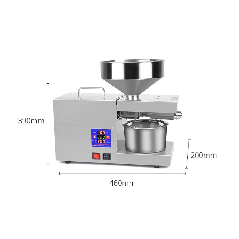 Oil Press Machine K38 5-8Kg Per Hours Home Peanut Seeds Commercial Squeezer 110V 220V Sunflower Expeller Soybean Extractor