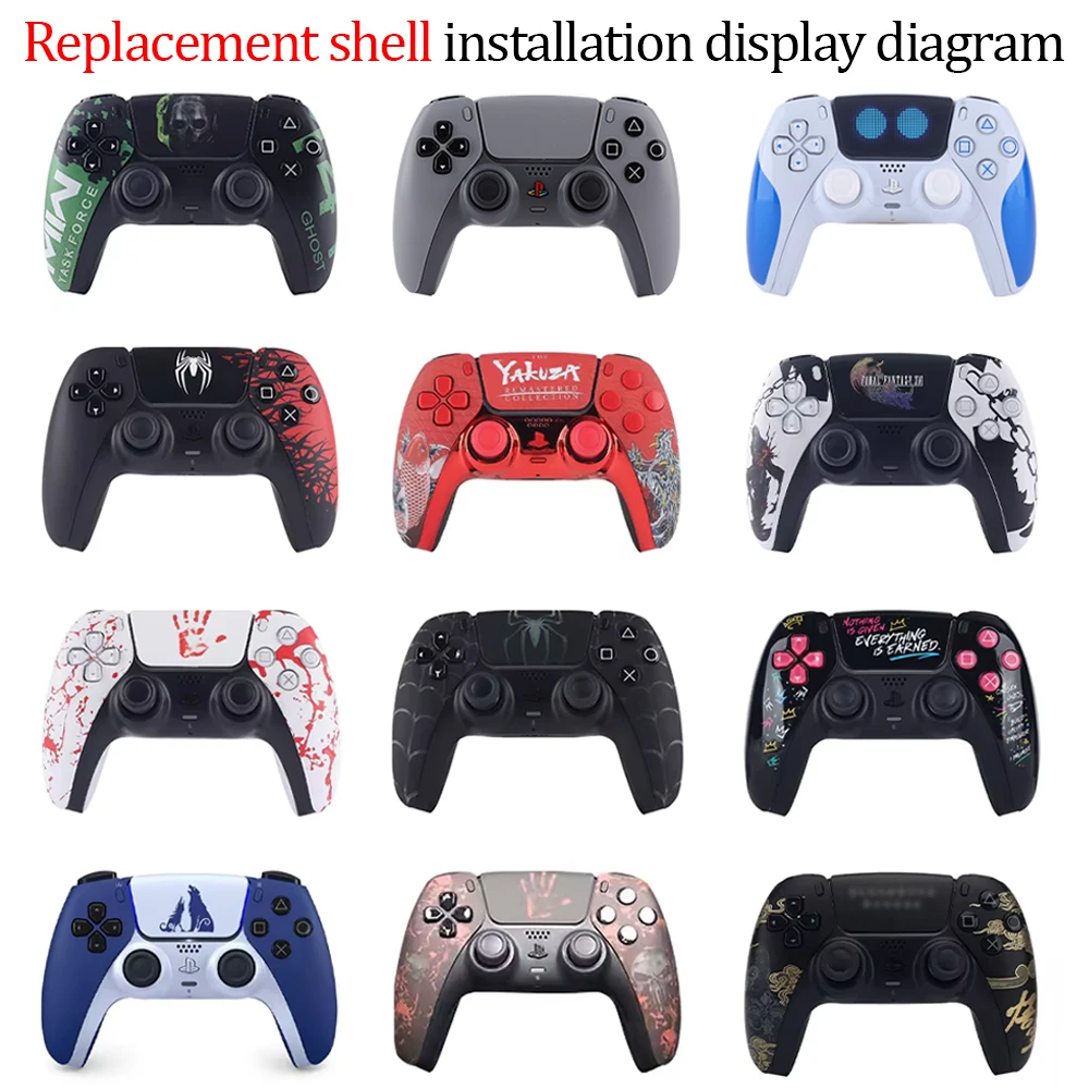 Limited God of War for PS5 Controller Replacement Front Back Shell Thumbsticks Joystick Touchpad DBM 010 020 030 040 050