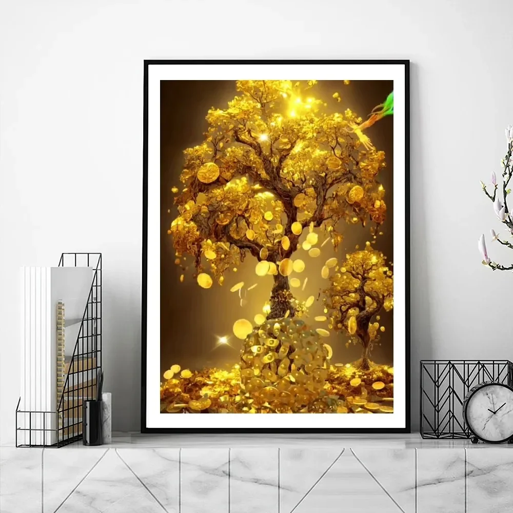 Poster albero dei soldi d\'oro, stampe della galleria, immagini della parete della pittura, adesivo del soggiorno