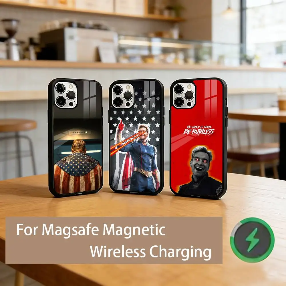 

H-Homelander T-The Boys Phone Case For iPhone17,16,15,14,13,12,11 Plus,Pro Magnetic For Magsafe Wireless Charging