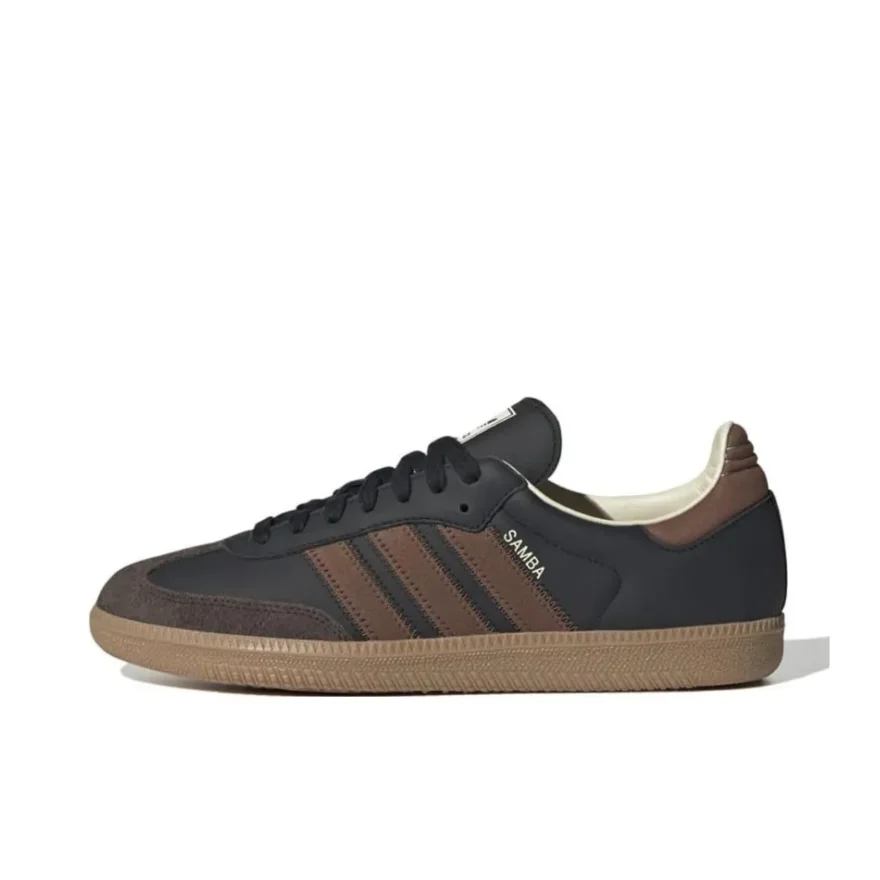 Adidas Black Brown SAMBA OG Low Top Board Shoes Men and Women Comfortable Fashion Anti-skid Wear-resistant