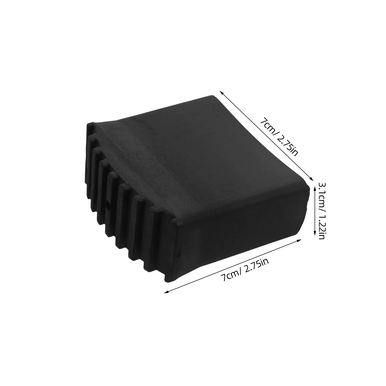 2Pcs Ladder Foot Pads Non-Slip Rubber Replacement for Step Ladders Home Construction Safety Protection Ladder Leg Covers Black