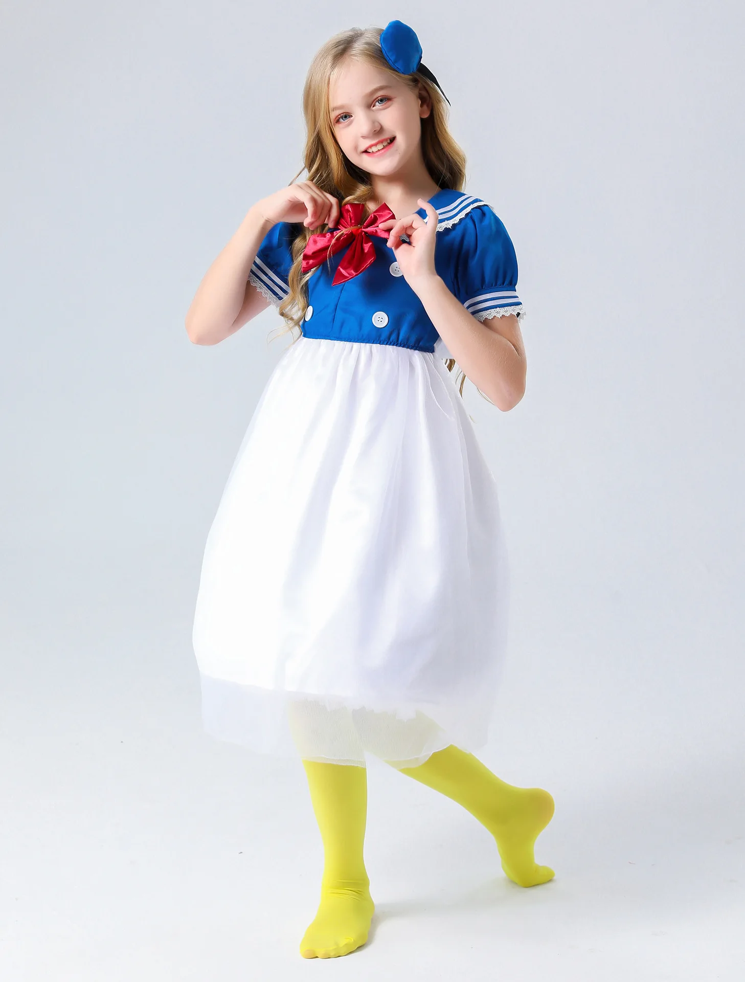 Halloween Girl Dress Character Navy Children Cosplay Costume