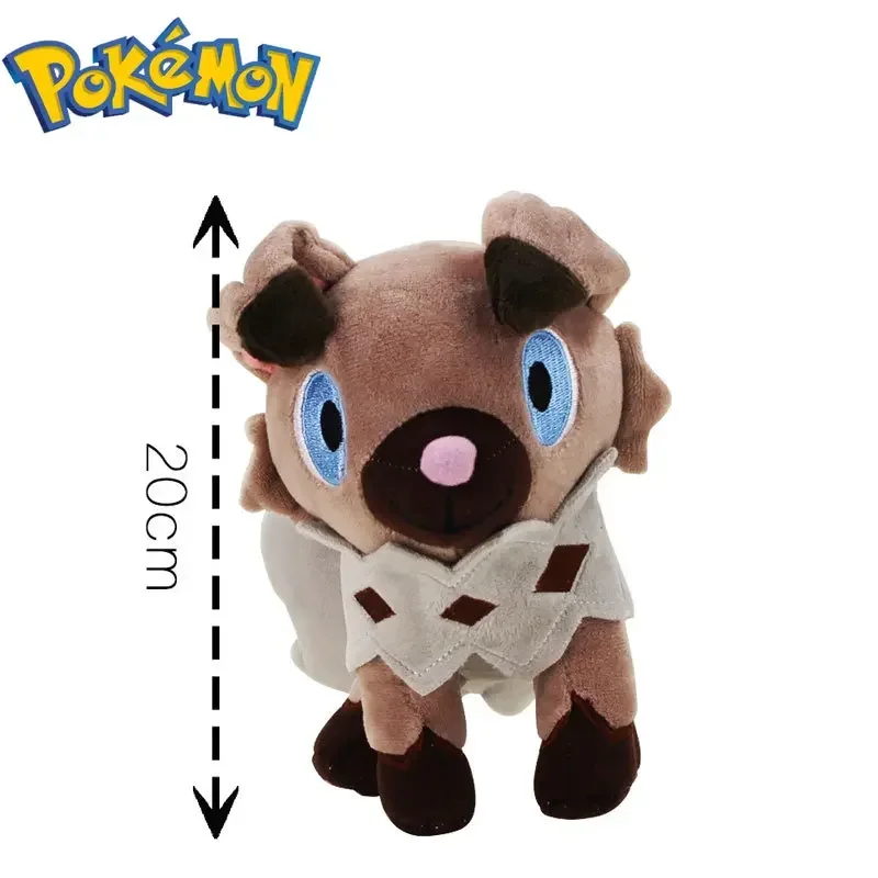 Anime Pokemon Lycanroc Initial Rockruff Plush Soft Stuffed Collection Cute Anime Pet Spirit Kids Toy Christmas Birthday Gifts