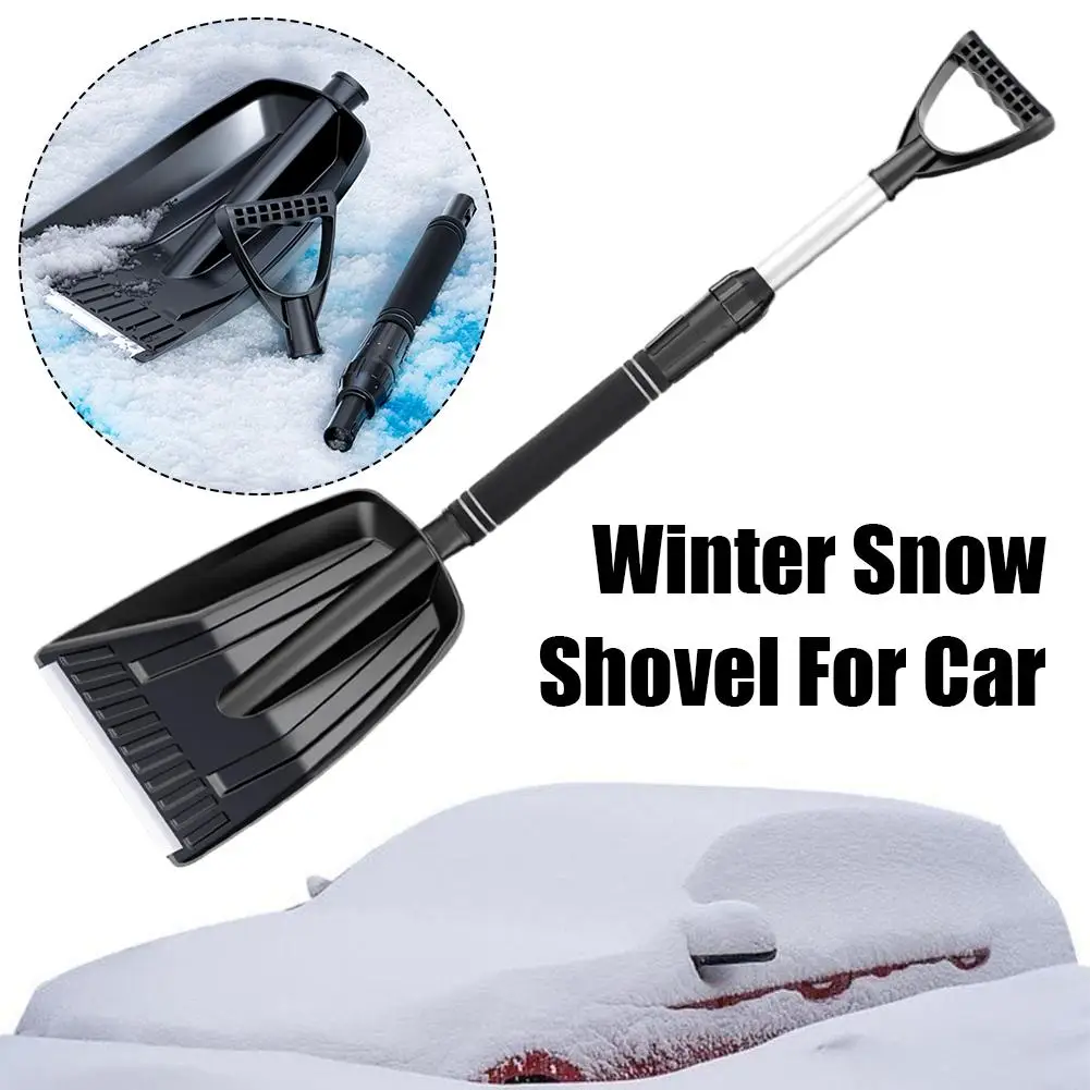 Portable Snow Shovel Removable Thickened Snow Removing Tool Hand Manual Non-slip Shovel Shovel Removal Non-freezing Snow Z2Y5