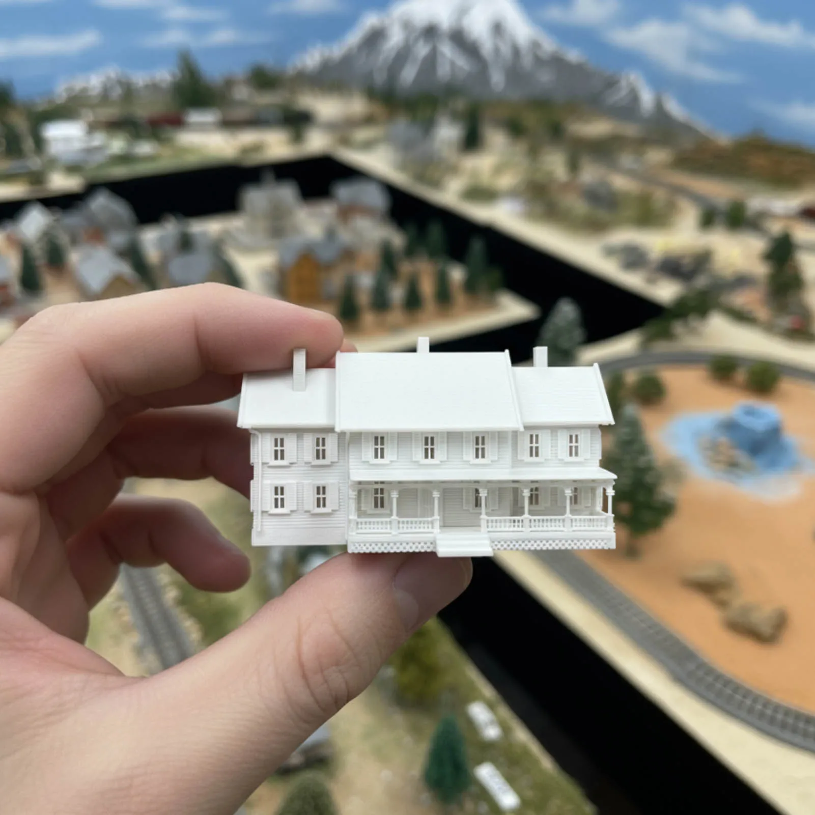 Evemodel N 스케일 1:160 모델 2층 건물 키트 앞 베란다 주택 조립되지 않은 도색되지 않은 JZN5891JJ