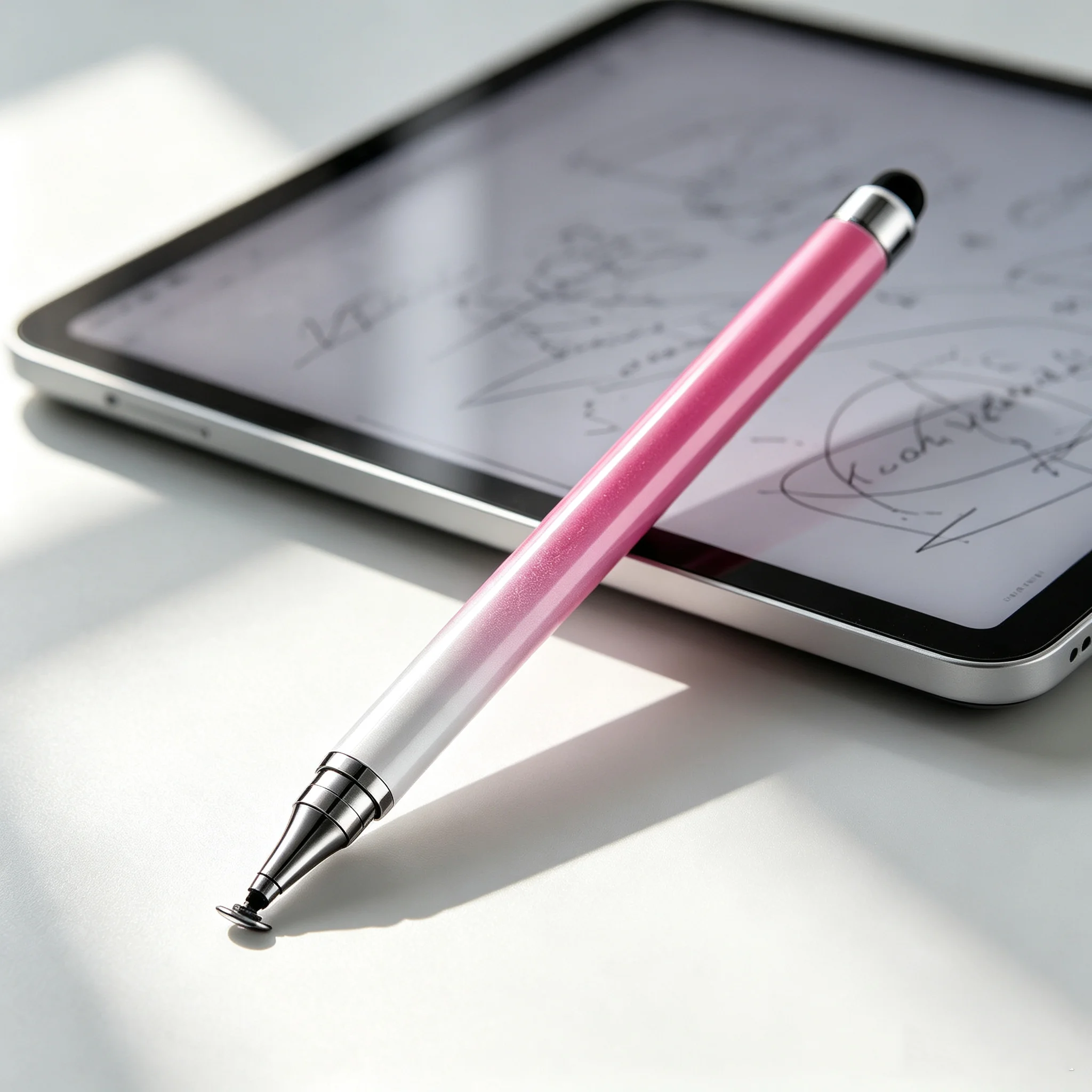 Lápiz óptico 2 en 1 para pantallas táctiles, lápiz óptico universal para tabletas, compatible con iPad, iPhone, Android, Samsung y todos los dispositivos con pantalla capacitiva.