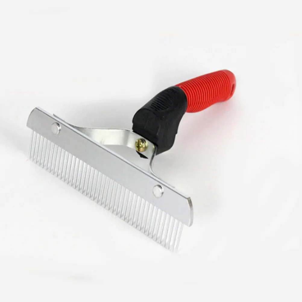 

Эргономичная щетка для ухода за шерстью животных с резиновой ручкой, для собак и кошек, для удаления линяющей шерсти, с противоскользящим покрытием.