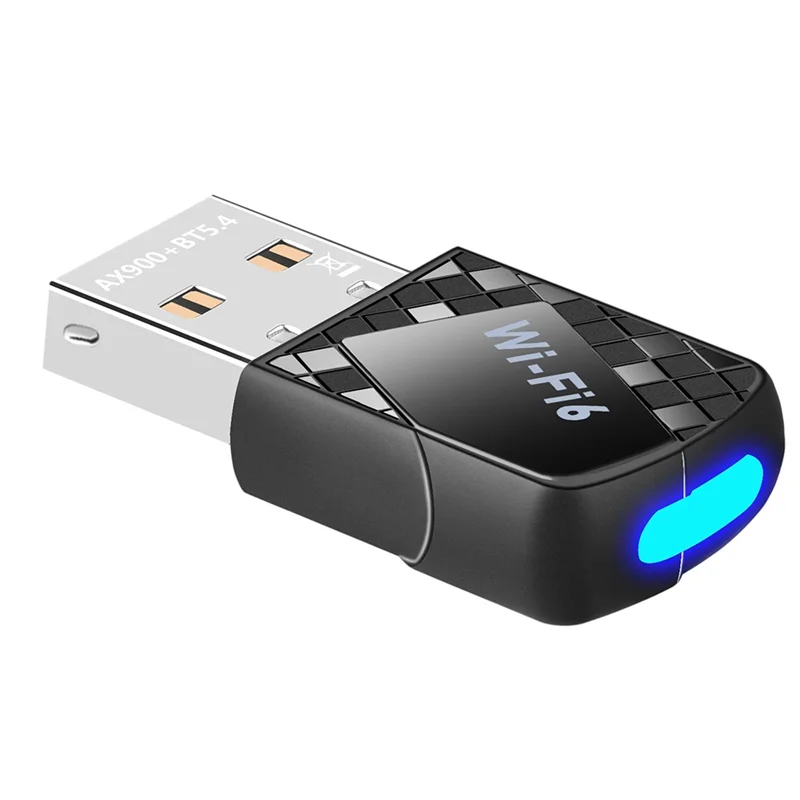A42Z-AX900 USB Wifi 6 Bluetooth 5.4 Adapter 2In1 Dongle Dual Band 2.4G&5Ghz Network Wireless Receiver DRIVER FREE For W10/11