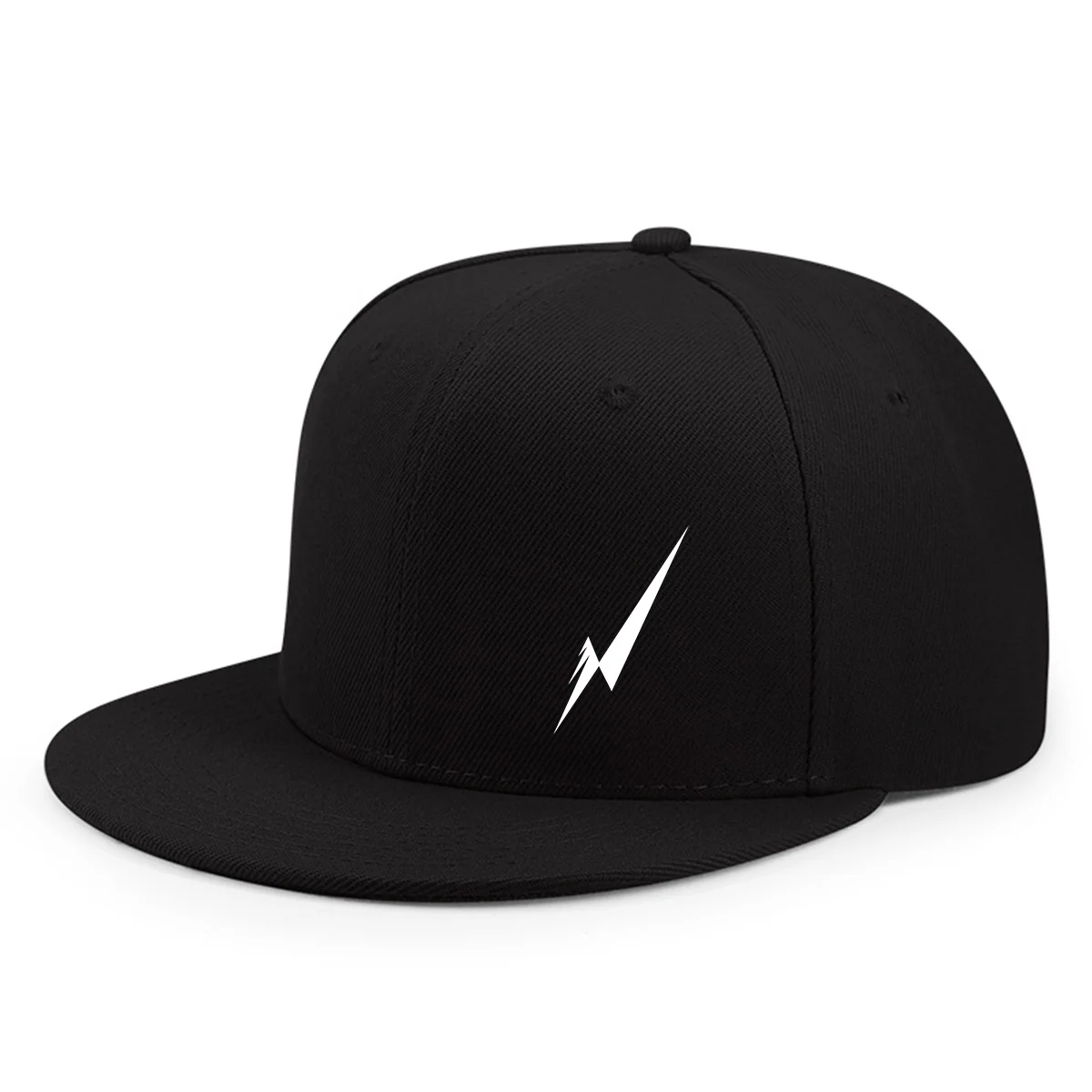 American Street Style Essential Item Score-Boosting Flat Brim Hat Trendy Fashion Design Printed Hip-Hop Cap Unisex