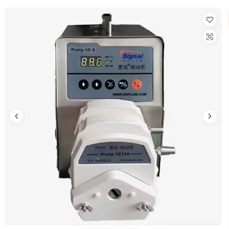 SIGNAL Intelligent Digital Aluminum Low Pressure 3bar Peristaltic Pump Stepper Motor RoHS CE Certified Model IPump6S-2B OEM