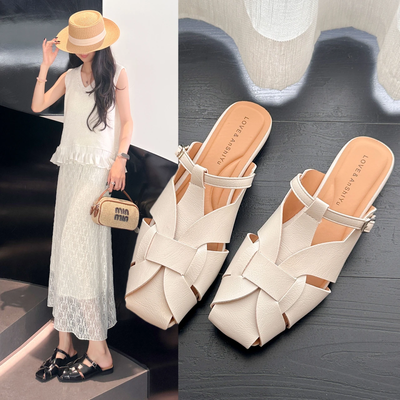 أحذية نسائية منسوجة على الطراز - مراجعة Women Shoes Us To Eu وسعره