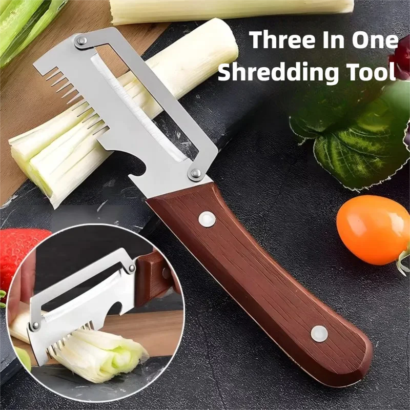 1/2/3Pcs Stainless Steel Peeler With Wooden Handle For Peeling And Slicing Fruits And Vegetables | And Smooth Operation ﻿