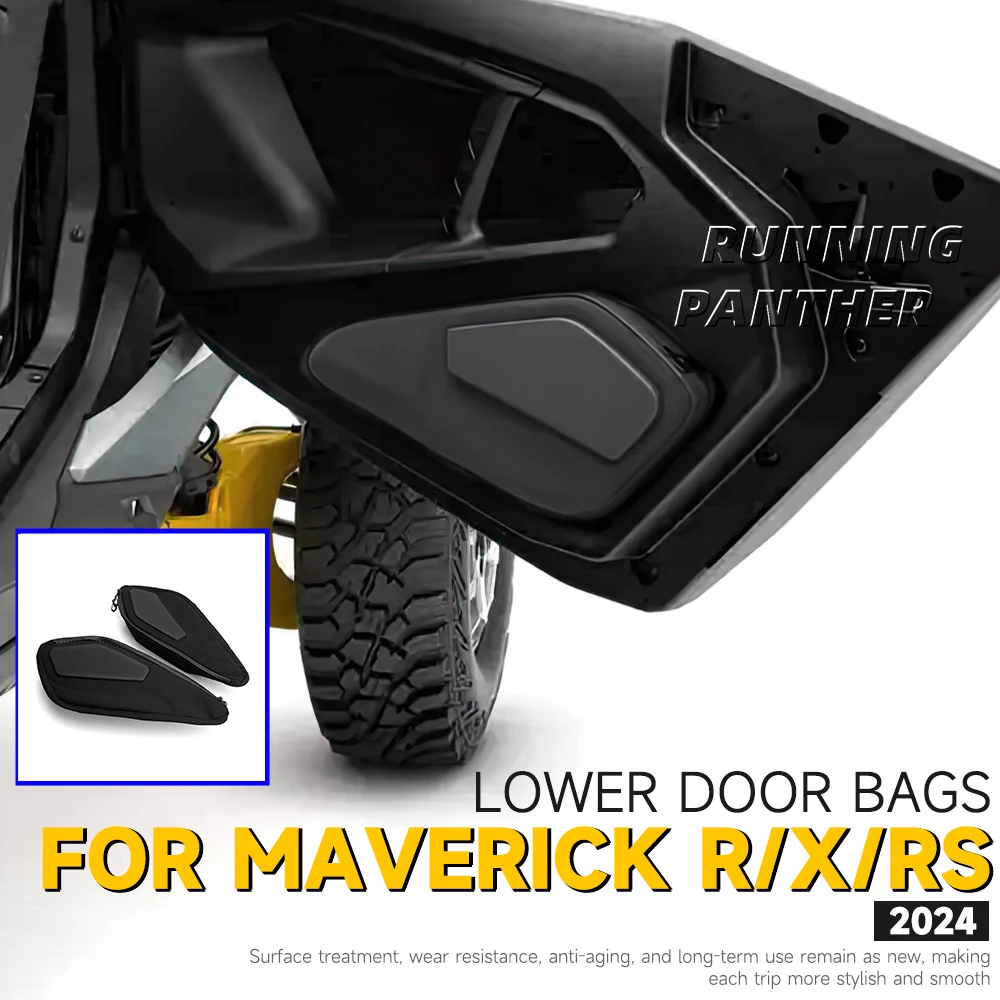 

UTV NEW FOR Can-Am MAVERICK R UTV 2024 - Lower Door Bags 5L Capacity Tool Storage Pack Kit Accessories For Can Am Maverick R