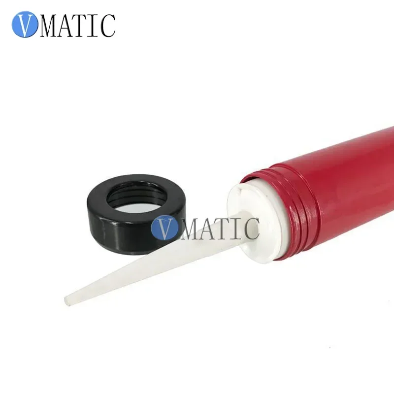 Free Shipping Pneumatic Caulking Glass Glue Caulking Gun 310ml/cc 1Pc + Plastic Cartridge 1Pc