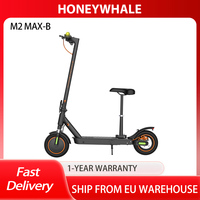HONEYWHALE M2 MAX-B Electric Scooter with Seat, 32km/h Max Speed, 32km Range, 350W Motor, 36V 12.5Ah Battery, 10-inch Tire,