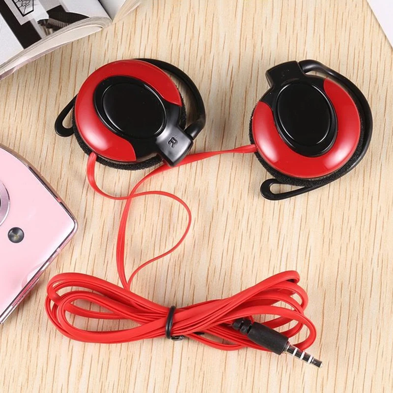 Auriculares estéreo con cable, audífonos con gancho para la oreja, 3,5 MM, micrófono para juegos de música, teléfono móvil, PC, ordenador portátil, Mp3, Mp4