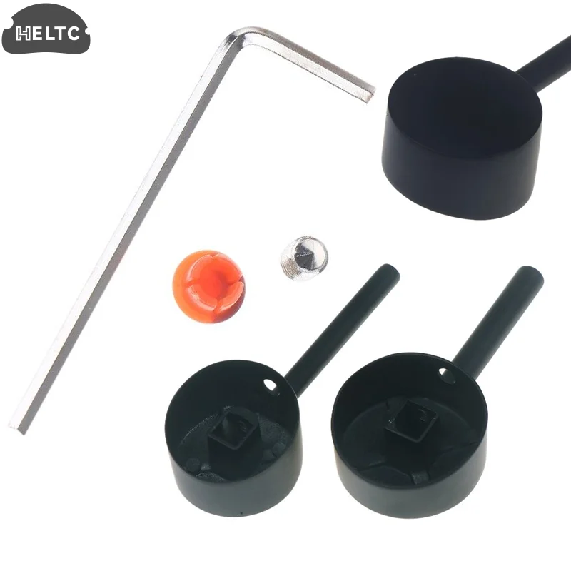 

1Set Black Alloy Bathroom Replacement Faucet Handle Plated Taps Accessories For Size 35 / 40 Cartridge Spool Faucet Handle