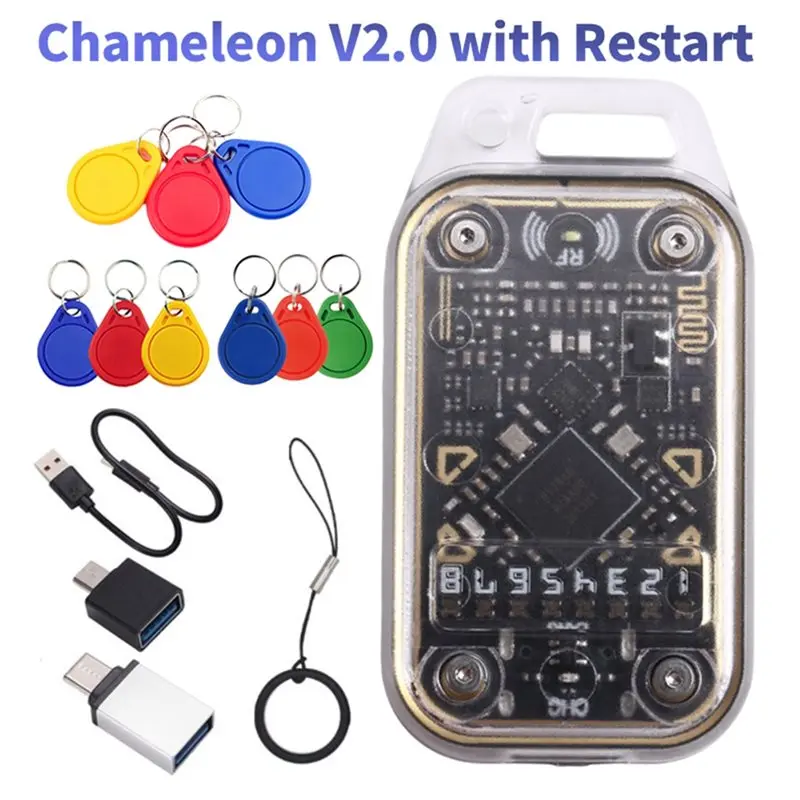A25P Chameleon V2.0 13.56Mhz 125K RFID Smart Chip Reader Emulator Duplicator+ 9XUID Keychain Card Decoder Chameleon Ultra