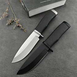 Straight knife BK2008, tactical camping 5Cr13Mov blade rescue survival hiking ABS handle fixed knife